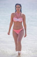 TULISA CONTOSTAVLOS in Pink Bikini at a Beach in Dubai 04/05/2016