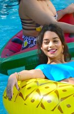 VANESSA and STELLA HUDGENS at a Pool in Miami 04/08/2016