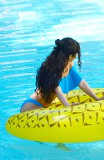 VANESSA and STELLA HUDGENS at a Pool in Miami 04/08/2016