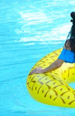VANESSA and STELLA HUDGENS at a Pool in Miami 04/08/2016