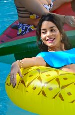 VANESSA and STELLA HUDGENS at a Pool in Miami 04/08/2016