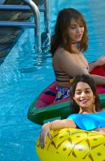 VANESSA and STELLA HUDGENS at a Pool in Miami 04/08/2016