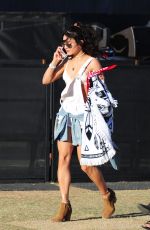 VANESSA and STELLA HUDGENS at Coachella Valley Music and Arts Festival, Day 2 04/16/2016