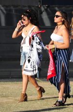 VANESSA and STELLA HUDGENS at Coachella Valley Music and Arts Festival, Day 2 04/16/2016