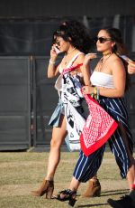 VANESSA and STELLA HUDGENS at Coachella Valley Music and Arts Festival, Day 2 04/16/2016