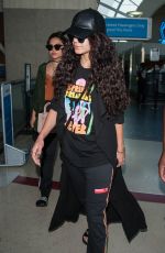 VANESSA and STELLA HUDGENS at LAX Airport in Los Angeles 04/10/2016