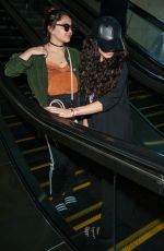 VANESSA and STELLA HUDGENS at LAX Airport in Los Angeles 04/10/2016