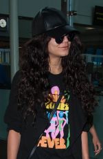 VANESSA and STELLA HUDGENS at LAX Airport in Los Angeles 04/10/2016