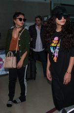 VANESSA and STELLA HUDGENS at LAX Airport in Los Angeles 04/10/2016