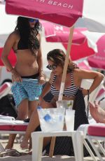 VANESSA and STELLA HUDGENS in Bikinis at a Beach in Miami 04/08/2016