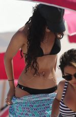 VANESSA and STELLA HUDGENS in Bikinis at a Beach in Miami 04/08/2016