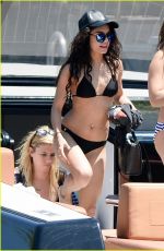 VANESSA and STELLA HUDGENS in Bikinis at a Boat in Miami 04/08/2016