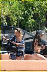 VANESSA and STELLA HUDGENS in Bikinis at a Boat in Miami 04/08/2016