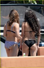 VANESSA and STELLA HUDGENS in Bikinis at a Boat in Miami 04/08/2016