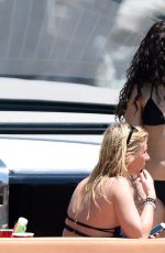 VANESSA and STELLA HUDGENS in Bikinis at a Boat in Miami 04/08/2016
