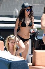 VANESSA and STELLA HUDGENS in Bikinis at a Boat in Miami 04/08/2016
