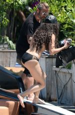 VANESSA and STELLA HUDGENS in Bikinis at a Boat in Miami 04/08/2016