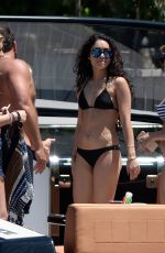 VANESSA and STELLA HUDGENS in Bikinis at a Boat in Miami 04/08/2016