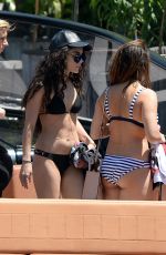 VANESSA and STELLA HUDGENS in Bikinis at a Boat in Miami 04/08/2016
