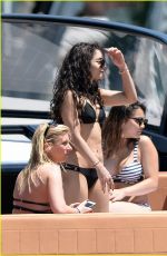 VANESSA and STELLA HUDGENS in Bikinis at a Boat in Miami 04/08/2016