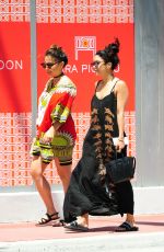 VANESSA and STELLA HUDGENS Out Shopping in Miami 04/09/2016