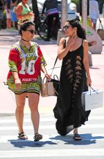 VANESSA and STELLA HUDGENS Out Shopping in Miami 04/09/2016