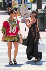 VANESSA and STELLA HUDGENS Out Shopping in Miami 04/09/2016