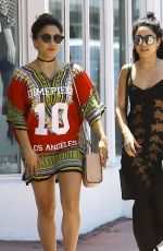 VANESSA and STELLA HUDGENS Out Shopping in Miami 04/09/2016