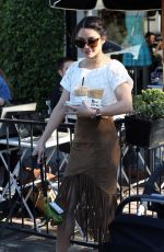 VANESSA HUDGENS at Alfred Coffee in West Hollywood 03/31/2016
