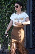 VANESSA HUDGENS at Alfred Coffee in West Hollywood 03/31/2016