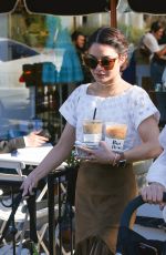 VANESSA HUDGENS at Alfred Coffee in West Hollywood 03/31/2016