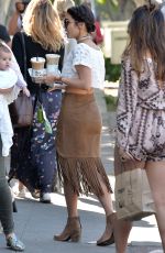 VANESSA HUDGENS at Alfred Coffee in West Hollywood 03/31/2016