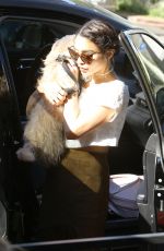 VANESSA HUDGENS at Alfred Coffee in West Hollywood 03/31/2016