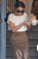VANESSA HUDGENS at Alfred Coffee in West Hollywood 03/31/2016