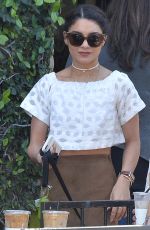 VANESSA HUDGENS at Alfred Coffee in West Hollywood 03/31/2016