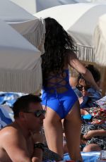 VANESSA HUDGENS in Swimsuit at a Beach in Miami 04/09/2016