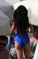 VANESSA HUDGENS in Swimsuit at a Beach in Miami 04/09/2016