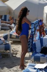 VANESSA HUDGENS in Swimsuit at a Beach in Miami 04/09/2016