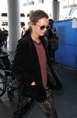 VANESSA PARADIS at LAX Airport in Los Angeles 04/14/2016