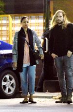 ZOE SALDANA at Asanebo in Studio City 03/23/2016