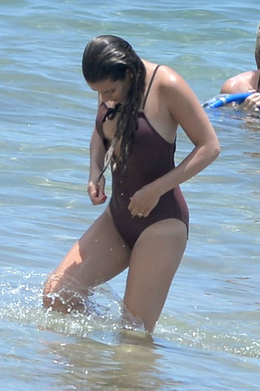 LEA-MICHELE-in-Swimsuit-at-a-Beach-in-Hawaii-05292016-3