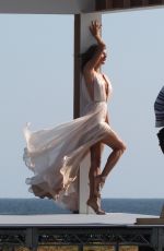 ALESSANDRA AMBROSDIO on the Set of a Photoshoot in Santa Monica 05/04/2016