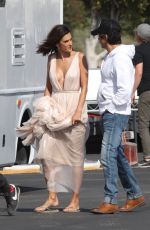 ALESSANDRA AMBROSDIO on the Set of a Photoshoot in Santa Monica 05/04/2016