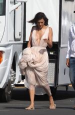 ALESSANDRA AMBROSDIO on the Set of a Photoshoot in Santa Monica 05/04/2016