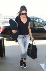 ALESSANDRA AMBROSIO Arrives at Los Angeles International Airport 05/16/2016