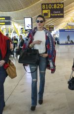 ALESSANDRA AMBROSIO at Airport in Madrid 04/29/2016