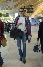 ALESSANDRA AMBROSIO at Airport in Madrid 04/29/2016