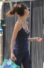 ALESSANDRA AMBROSIO in Tights Out in Santa Monica 05/26/2016