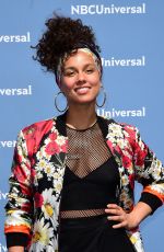 ALICIA KEYS at NBC/Universal 2016 Upfront in New York 05/16/2016