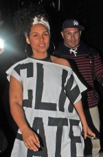 ALICIA KEYS Leaves Village Underground in London 05/27/2016